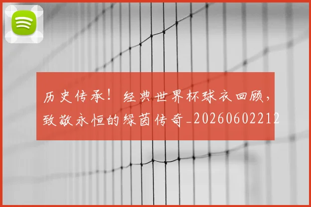 历史传承！经典世界杯球衣回顾，致敬永恒的绿茵传奇_20260602212727